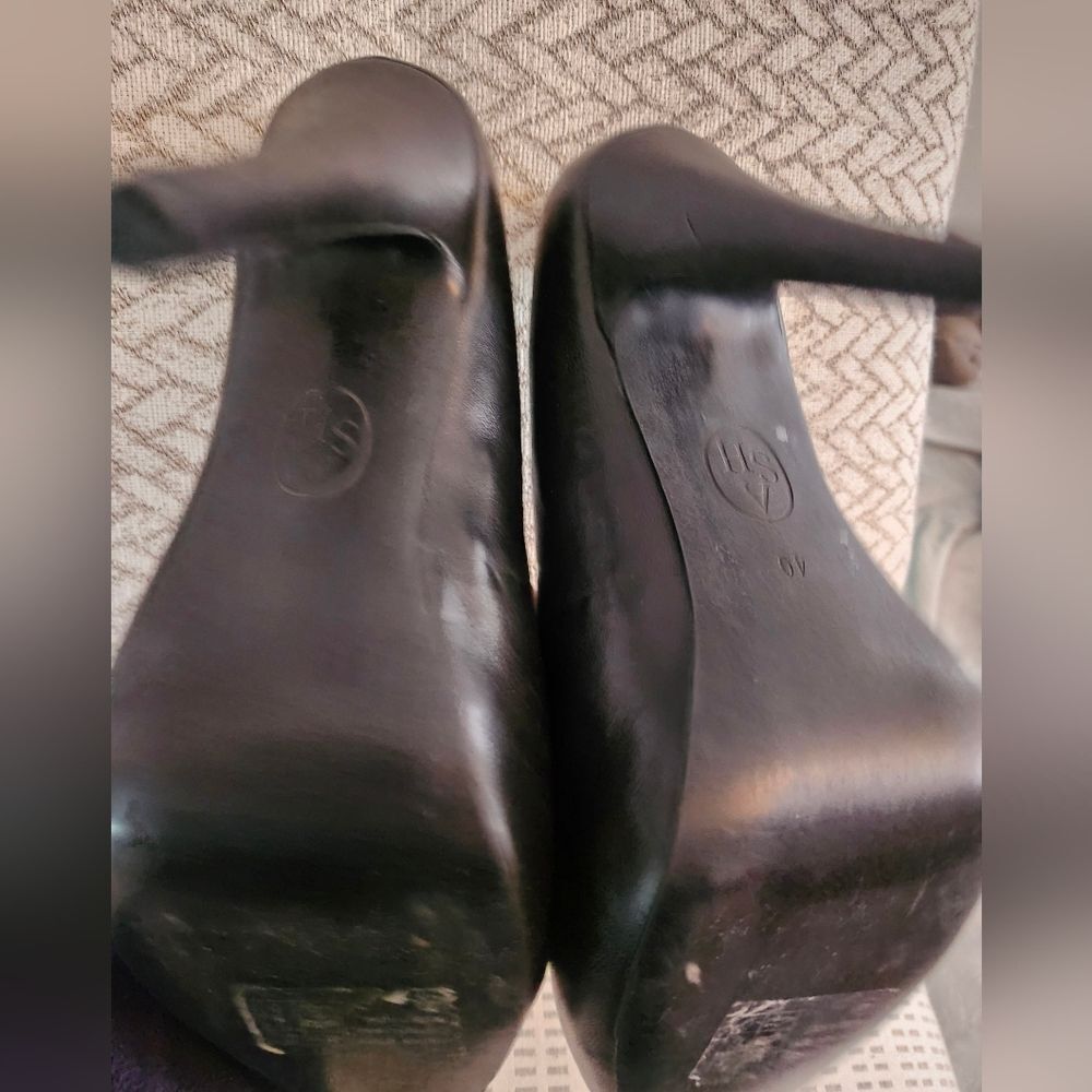 ASH Black Leather Hidden Platform Pumps Stiletto Heel US 9/EU 40 Retail $300 - Picture 6 of 7